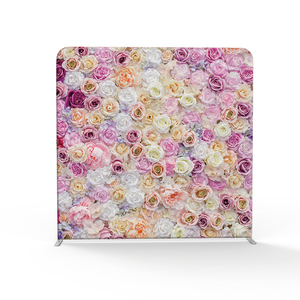 Support de toile de fond murale en tissu à tension d'exposition portable toile de fond personnalisée avec logo toile de fond de décoration de mariage pour scène d'événement - Product Image 2