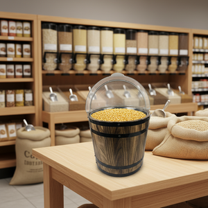 Cubo de Madera Cilíndrico Reciclable de Grado Alimenticio de 5L con MOQ Bajo, Personalizable para Supermercados - Product Image 2