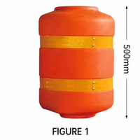 Barrière de sécurité routière à rouleaux EN1317/MASH TL4, barrière anti-collision en EVA, barrière de sécurité rotative pour la circulation