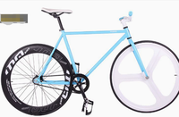 Vélo de course pliable à pignon fixe en acier au carbone pour adultes, modèle roue libre, pour hommes, femmes, étudiants, vélo de route à trois roues