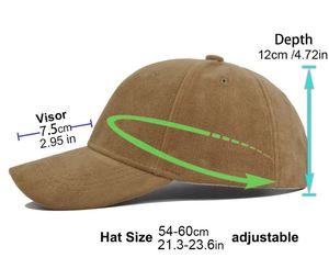 Casquettes de baseball en daim de haute qualité, personnalisables avec logo brodé, pour la vente en gros - Product Image 2