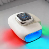 Nouveau masseur électrique sans fil pour les mains avec chaleur et compression, massage des poignets et des doigts avec lumière pour des mains magnifiques