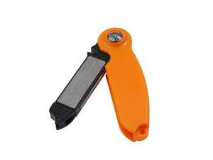 Outil de survie Aiguiseur de couteaux de poche 8 en 1 avec allume-feu Ferro Rod, sifflet et tige d'affûtage conique pour aiguiser rapidement la <span class=keywords><strong>lame</strong></span> - Product Image 6