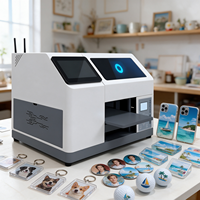 Nouvelle imprimante UV à plat couleur CMYKW A5, mini, entièrement automatique, pour les petites entreprises