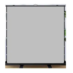 Hight quality 100 inch motorized floor rising projector screen in pet crystal ALR projection screen for home cinema