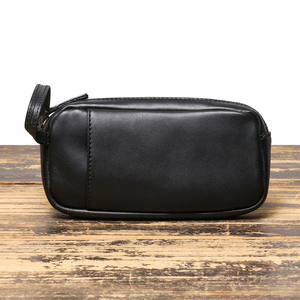 Portefeuille long vintage en cuir véritable pour hommes et femmes, porte-cartes, grande capacité, en cuir de vachette - Product Image 6