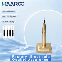 Cortador de Gutapercha Dental Inalámbrico HAAROO, Eléctrico, Calentamiento en 1 Segundo hasta 200 Grados, 4 Puntas Intercambiables, 5 Colores