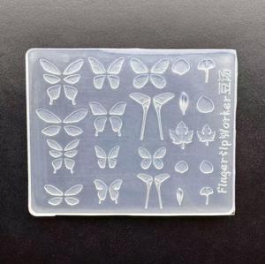 Khuôn silicon làm móng nghệ thuật hình vỏ sò biển, sao biển, nơ, ruy băng, hoa, bướm, phụ kiện làm móng nghệ thuật tự làm - Product Image 6