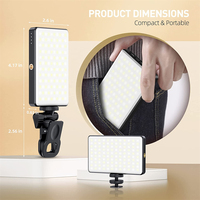 Lampe à selfie portable, mini lumière LED pour la photographie, la vidéo, le vlog, TikTok - Luminosité et température de couleur réglables