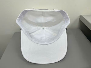 Men Custom White 5 Five 6 Six Panel Nylon Blank Classic Unstructured Rope Waterproof Snapback <b>Flat</b> Brim Bill Flatbill <b>Hats</b> <b>Caps</b> - Product Image 2