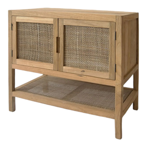 Mesita de noche de madera de teca maciza, elegante y duradera, con cajón espacioso, perfecta para organizar el almacenamiento en el dormitorio - Product Image 2