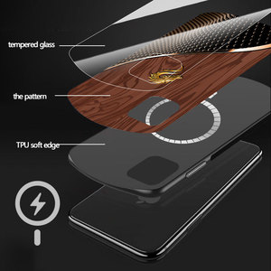 Coque de té<span class=keywords><strong>l</strong></span>éphone portable pour iPhone 17 Air, 15 Tendance Nationale, 14 Grain de Bois, Apple 13 <span class=keywords><strong>Dragon</strong></span> Soaring, 12 Modèle Magnétique Ovale à Couverture Intégrale - Product Image 5