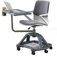 Chaise de salle d'entraînement en plastique de mobilier scolaire ZOIFUN avec bloc-notes