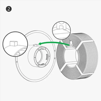 Untuk Bambu Lab 3D Printer suhu tinggi rak bahan dapat digunakan kembali spul untuk ABS ASA PA6-GF filamen ABS-GF
