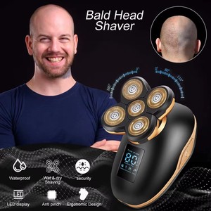 Smart LED Display Mini rasoio elettrico senza fili per gli uomini multifunzionale barba e mento <span class=keywords><strong>collo</strong></span> rimozione peli - Product Image 4