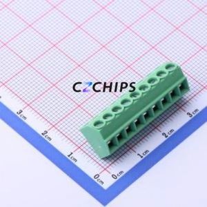 JL102-35009G01 Screw Terminal Block Through hole Component (THT),P=3.5mm Connector 1x9P 3.5mm Green Through Hole - Product Image 1