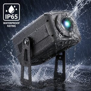 200W LED Advertising Outdoor Zoom Gobo <strong>Projector</strong> with <strong>360</strong> Rotation &amp; Rainbow Effect IP65 10CH DMX Christmas Projection Light - Product Image 3