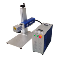 Machine de marquage laser à fibre Mopa LANSEN portative 30W refroidie par air 2.5D/3D pour métal/acier inoxydable avec prise en charge AI/DWG