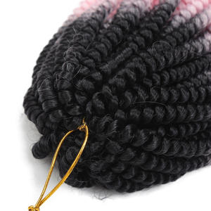 Cheveux exotiques africains Sharopul Spring Twist, longueur 12 pouces, 100 grammes, boucles rebondissantes, ligne de cheveux naturelle, densité 100%, pour <span class=keywords><strong>tresses</strong></span> Yanky Twist - Product Image 4