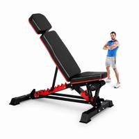 Banc de musculation pliable multi-angles en acier carbone, inclinable et déclinable, pour la maison et la salle de sport, banc d'haltères