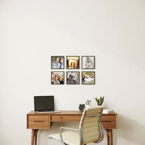 6 pcs Pack Nouvelle Version Mixtiles 8x8 pouces Cadres Photo Restickable avec bandes de retrait sur le dos - Product Image 6