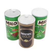 ISO 22000 Papier rond de qualité alimentaire Boîte cylindrique Boîte d'emballage de café instantané