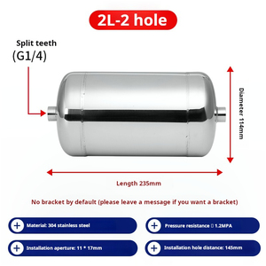 Áp lực cao Nén lưu trữ không khí đệm Tank xách tay Bể áp suất không khí - Product Image 2