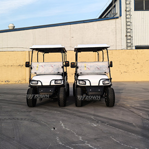 White 2 Passenger Utility Golf Cart Large Extended Cargo <b>Box</b> Off-Road Tires <b>For</b> Factory Park Daily Goods Transport Vehicle - Product Image 3