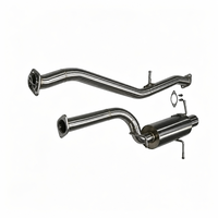 Tuyau d'échappement arrière en acier inoxydable brossé SS304 pour Subaru Impreza WRX STI 7 8 9 2.0T, échappement de performance