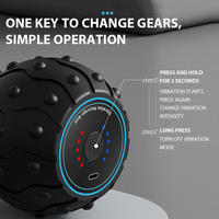 Masseur de cou de vibration électrique Portable en Silicone de haute qualité adapté à toutes les parties du corps boule de Massage double cacahuète