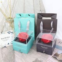 Yunnan Set Hadiah Terlaris Bunga Mawar Asli Merah Diawetkan dengan Harapan Terbaik Dalam Kotak Hadiah Mawar Bunga Abadi untuk Hadiah Hari Valentine