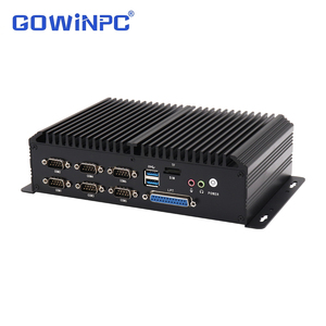 มินิพีซีอุตสาหกรรมแบบไร้พัดลมพร้อมอินเทล คอร์ i38130U พอร์ตแลน 4 กิกะบิต 6 RS232 ซีเรียล รองรับ HDMI มัลติไดสเพลย์ - Product Image 1
