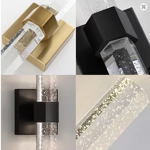 Lámpara de Pared de Cristal LED Moderna y Lujosa para <span class=keywords><strong>Restaurante</strong></span> y Hotel, Diseño Metálico para Iluminación Premium - Product Image 6