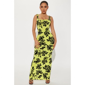 Vestido Casual de Mujer con Cuello Cuadrado Asimétrico, de Terciopelo, Personalizado, de Alta Calidad, Fabricado por OEM - Product Image 3