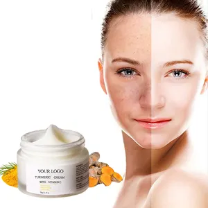 Private Label Facial Nourishing Acne Removal Whitening Skin Care Lightening Natural Vitamin C Facial Turmeric Cream
