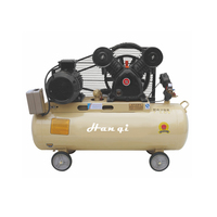 Compresseur d'air portable à piston refroidi par air, 4000W, 8 bars, 150L, avec réservoir d'air, alimentation électrique