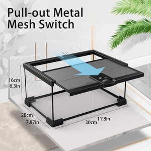 <strong>Reptile</strong> Glass Terrarium Kit Amphibian Tank Starter Kit Suitable For Small <strong>Reptile</strong> Geckos Lizard Chameleon Serpent Snake Aquarium - Product Image 2