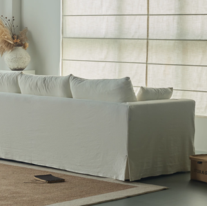 Funda de Sofá Moderna de 3 Plazas, Tapizada en Lino, Elegante, para Salas de Estar, Villas y Salones - Product Image 3