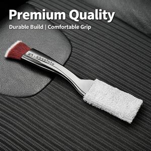 Cepillo de cerdas suaves para detallado de coches, para limpieza de rejillas de ventilación, interior y llantas, herramienta de limpieza y cuidado automotriz. - Product Image 5