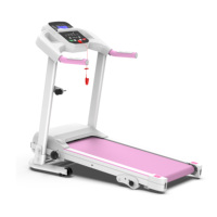 Caminadora Eléctrica de Alta Resistencia para Gimnasio en Casa con Inclinación Manual, Pantalla LED, Plegable para Interiores, Motor de 2.5HP, 12 Programas