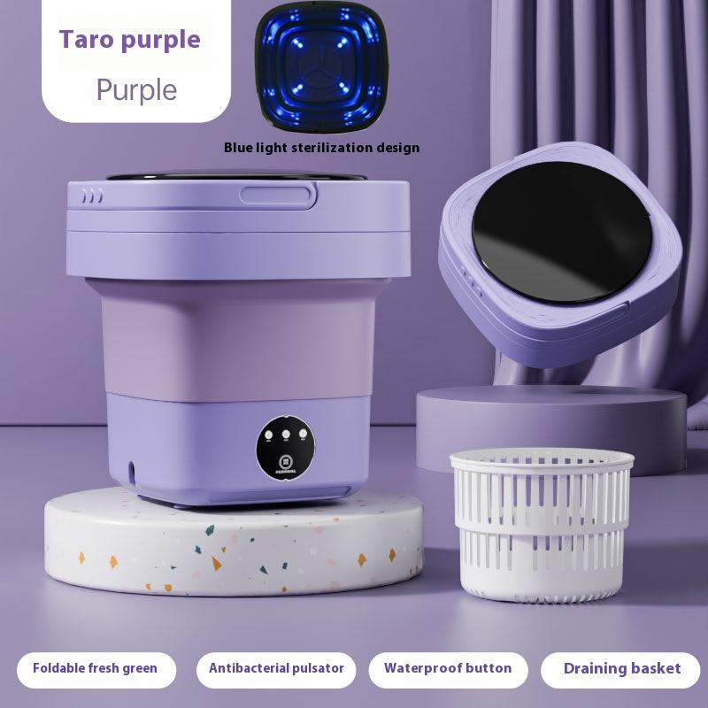 Medium Taro Purple 8L Blue Light Sterilization Drain Basket Drain Pipe