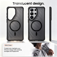 Nouvelle coque magnétique transparente givrée antichoc et accessoires pour Samsung Galaxy S26 S25 S24 Ultra avec iPhone