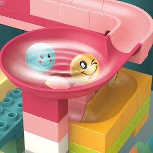 Khủng Long Xây Dựng Khối Bộ Nhựa 147Pcs Cuộn Bóng Trượt Theo Dõi Đồ Chơi Xây Dựng Khối Cho Trẻ Em Trò Chơi - Product Image 4