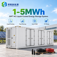Conteneur BESS industriel 20 pieds HC 1-5 MWh, batterie LiFePO4 à refroidissement liquide, EMS, RS485, pour systèmes solaires et éoliens hybrides, optimisation de la puissance de crête sur réseau, OEM