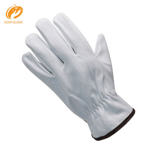 Guantes de Conducir Personalizados para Hombre en Piel de Cabra Flor, Guantes de Trabajo y Seguridad Clásicos en Piel de Oveja y Cabra Genuina - Product Image 3