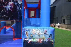Château gonflable sur le thème des Avengers, structure de saut en PVC <span class=keywords><strong>pour</strong></span> <span class=keywords><strong>location</strong></span> de fête en plein air - Product Image 3