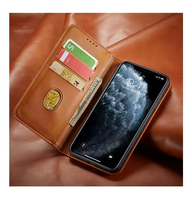 Étui portefeuille mince pour iPhone 17 16 15 14 13 12 Pro Max en cuir PU noir pour iPhone X Xs Xr cuir plusieurs fentes pour cartes couverture de livre
