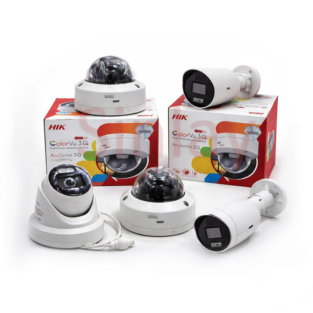 Original Hikvisions ColorVu IP Camera 4K 8MP Full Color Night Vision PoE Outdoor Security CCTV Camera with Built-in Mic IP67