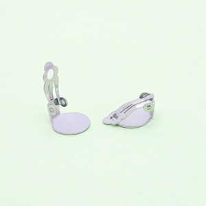 Clips en acier inoxydable pour boucles d'oreilles 8mm 10mm 12mm 14mm, accessoires de bijouterie DIY - Product Image 3