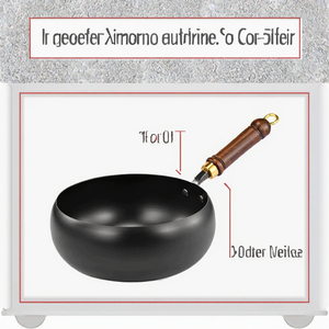 Padella antiaderente in ferro forgiato a mano con pentola per latte in metallo resistente e facile da pulire - Product Image 3